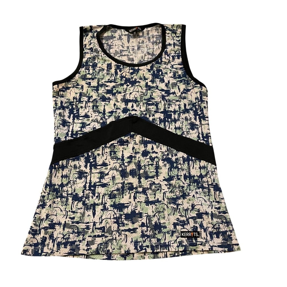 Kerrits Womens Ice Fil Lite XS Sleeveless Riding Top Horse Print Equestrian Tank